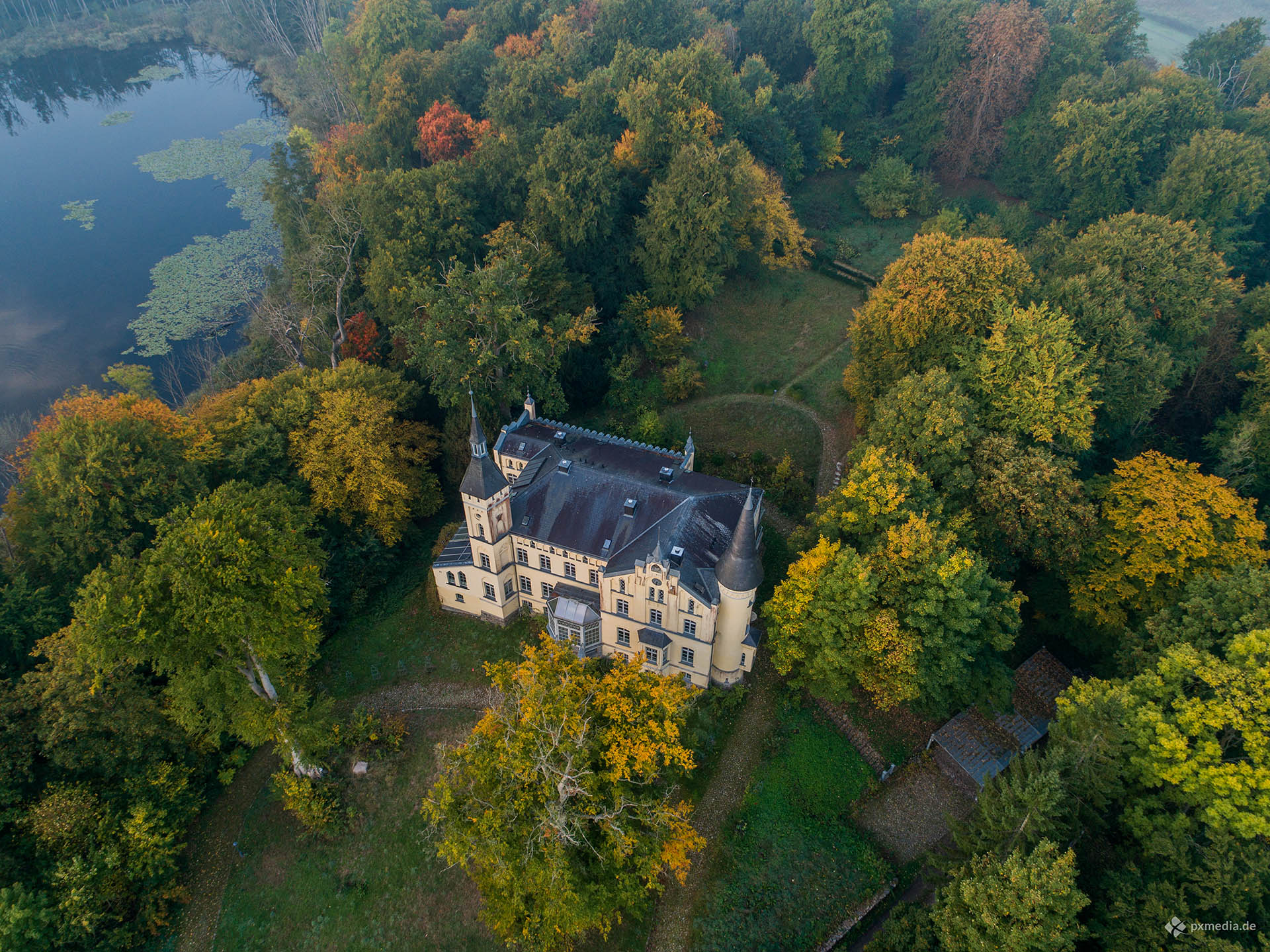 Verschiedenste Drohnen-Fotos in Schwerin — Fotografie