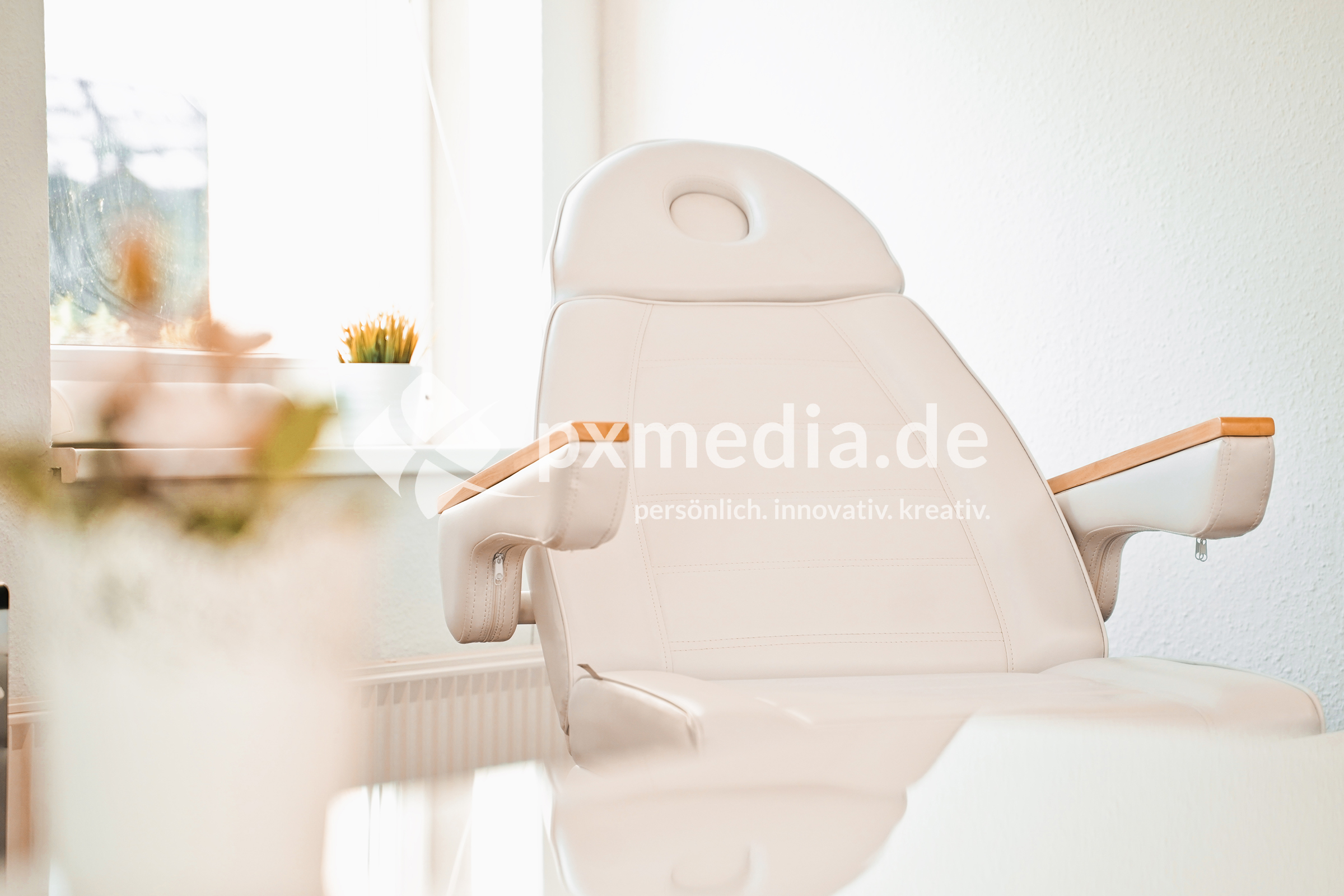 Fotoshooting in einer Hautarztpraxis — Fotografie