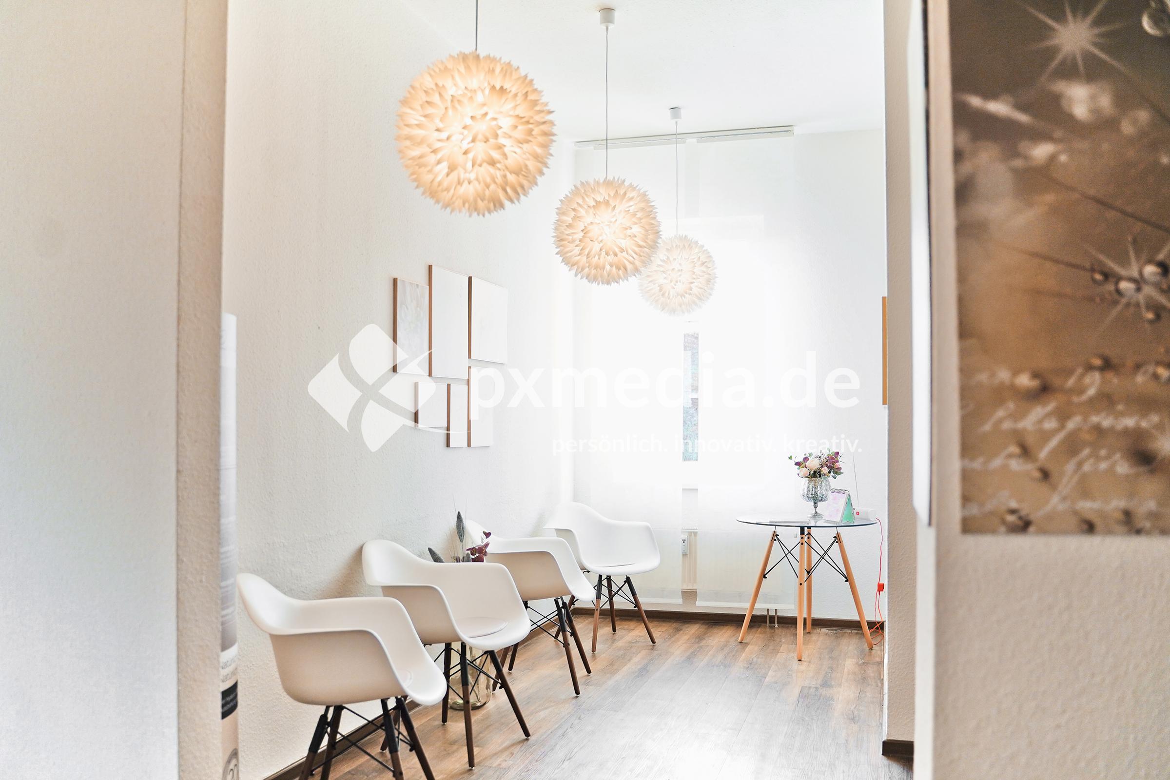 Fotoshooting in einer Hautarztpraxis — Fotografie