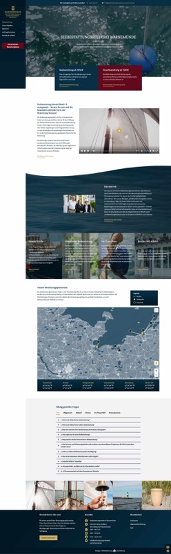 Webdesign für eine Seebestattung
