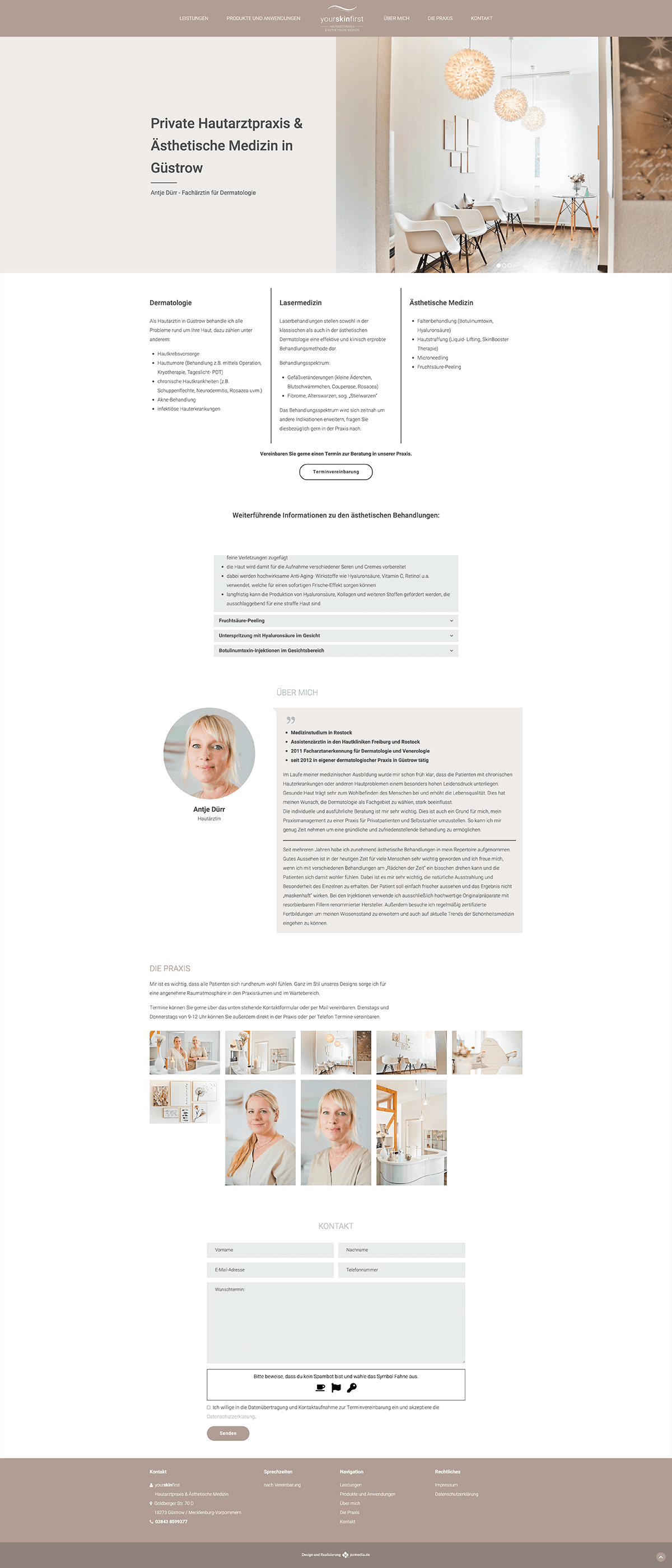 webdesign agentur rostock hautarzt