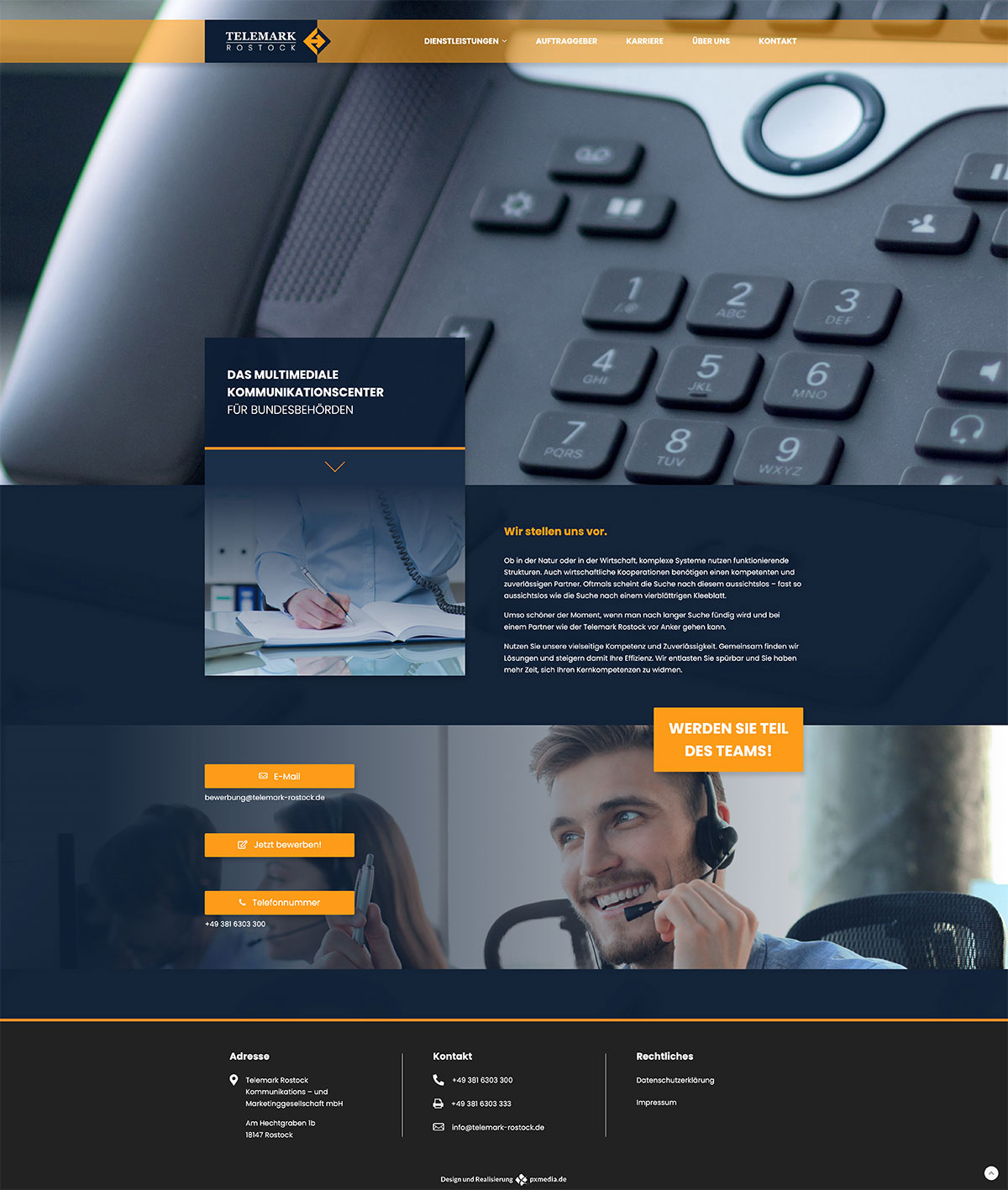 Telemark Rostock Webdesign Website Design